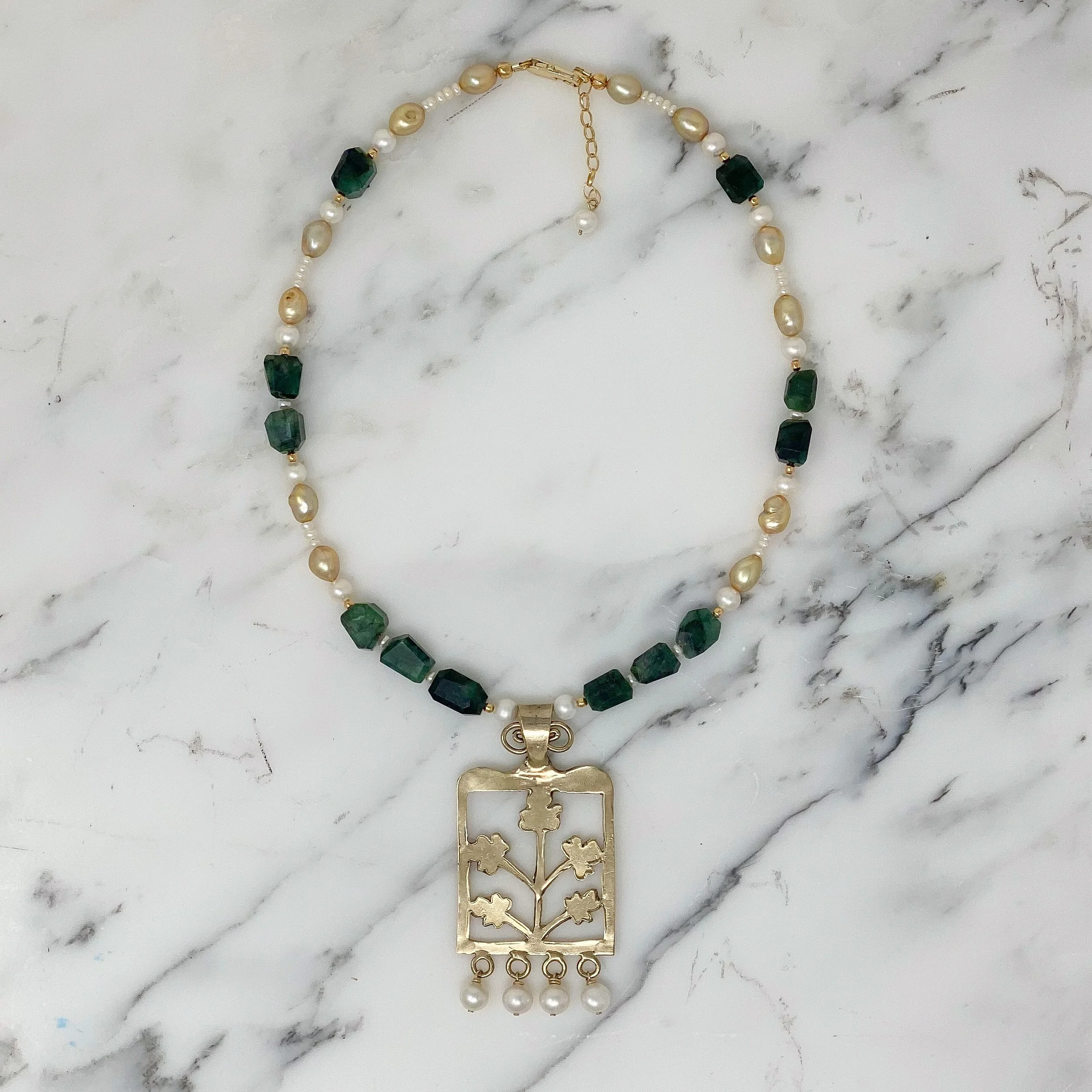 gatherer clover window necklace.JPG