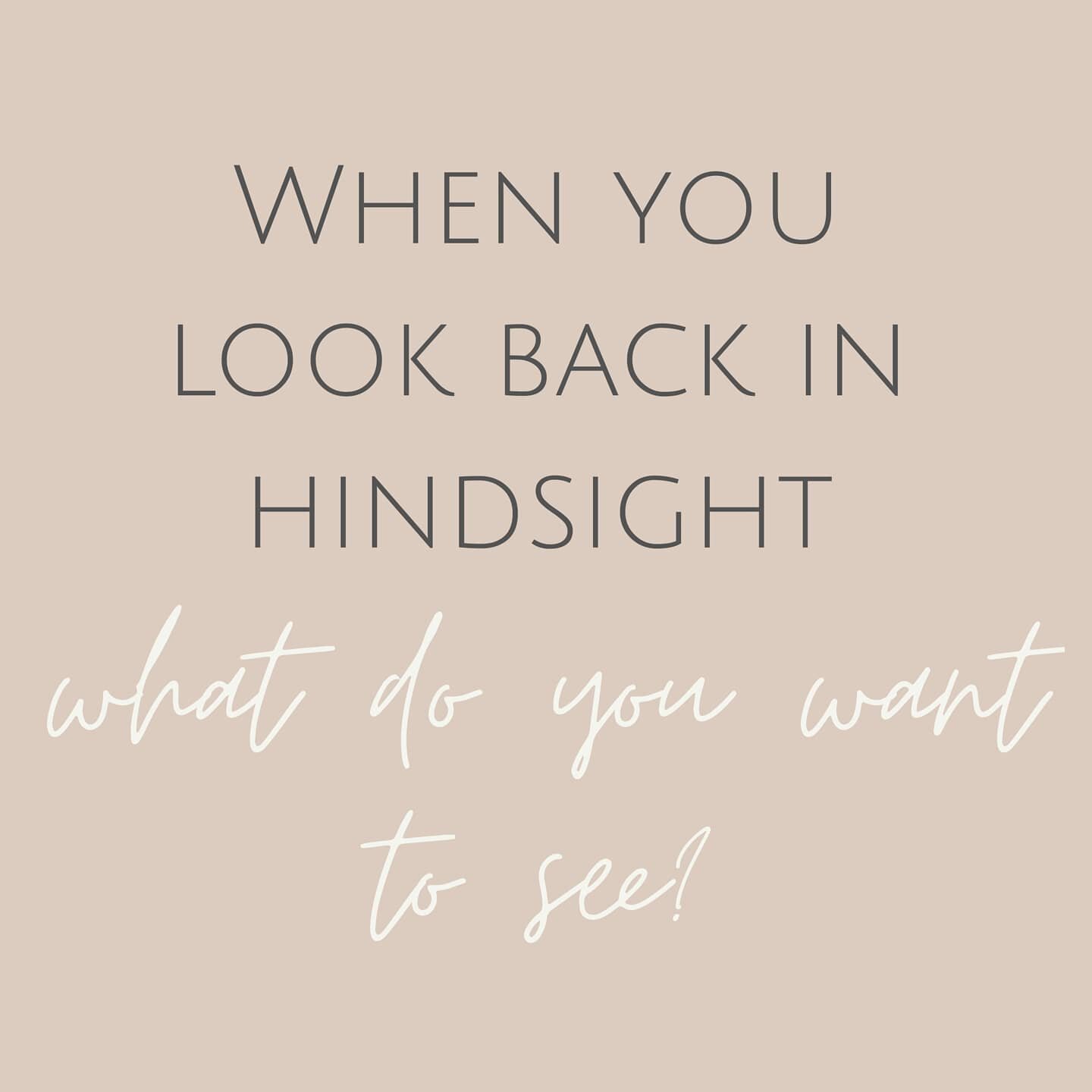 Ah hindsight. 

When we hear &quot;in hindsight&quot; we usually think of all the things we could or should have done. It's almost like the phrase only allows you to think of all of the things you wish you had done differently. 😤

But what if instea