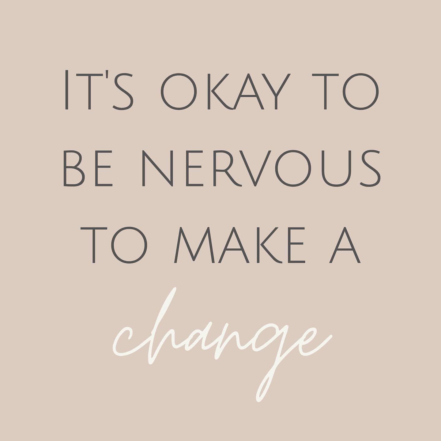 Have you ever felt that you wanted to make a change, and decided that it was the right thing for you, but felt like you needed everything to be &quot;perfect&quot; before doing it? 🙋

Sometimes we feel that we need to be 100% committed, ready, and e