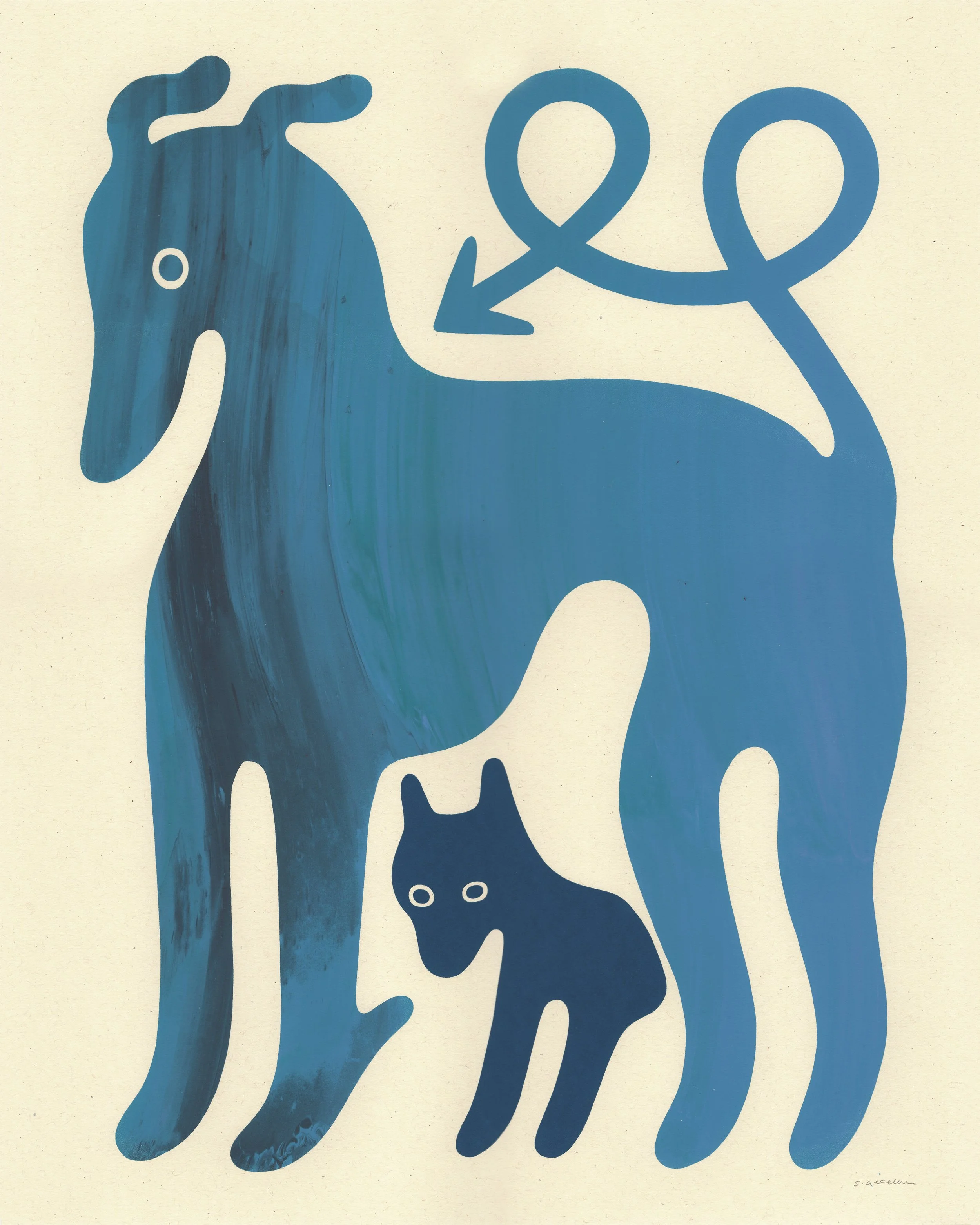 Big Dog Small Dog 16 x 20, 4