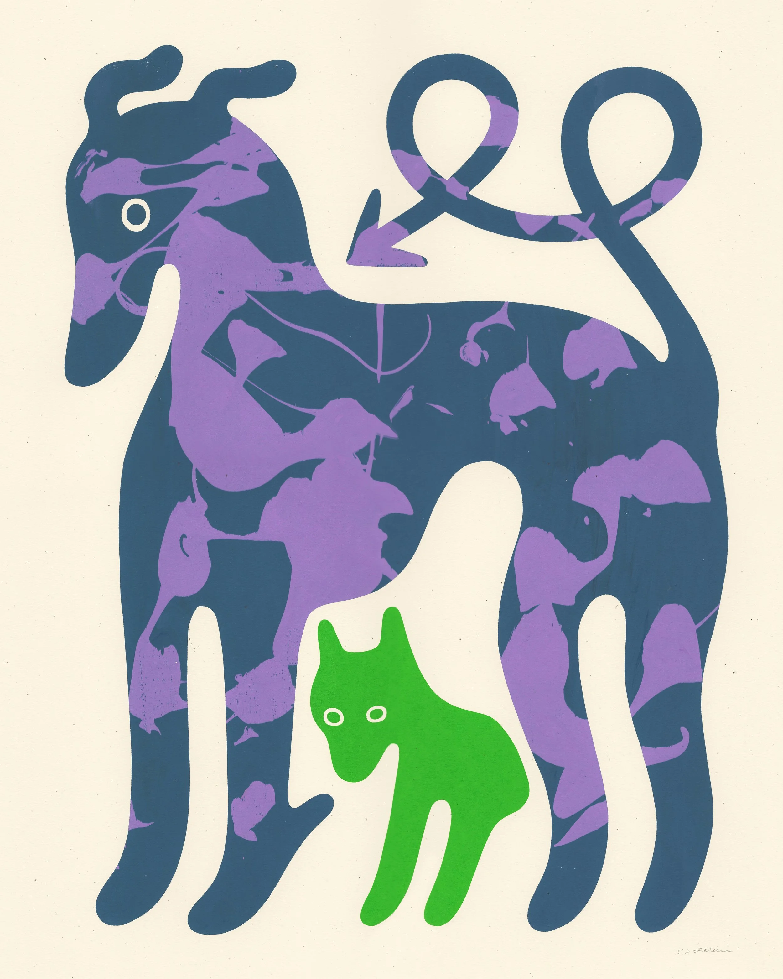 Big Dog Small Dog 16 x 20, 3