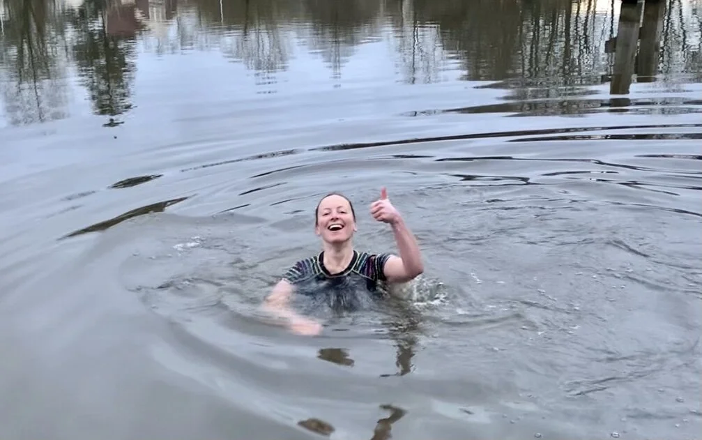 Mijn frisse start van het jaar: Nieuwjaarsduik 1 januari 2021.