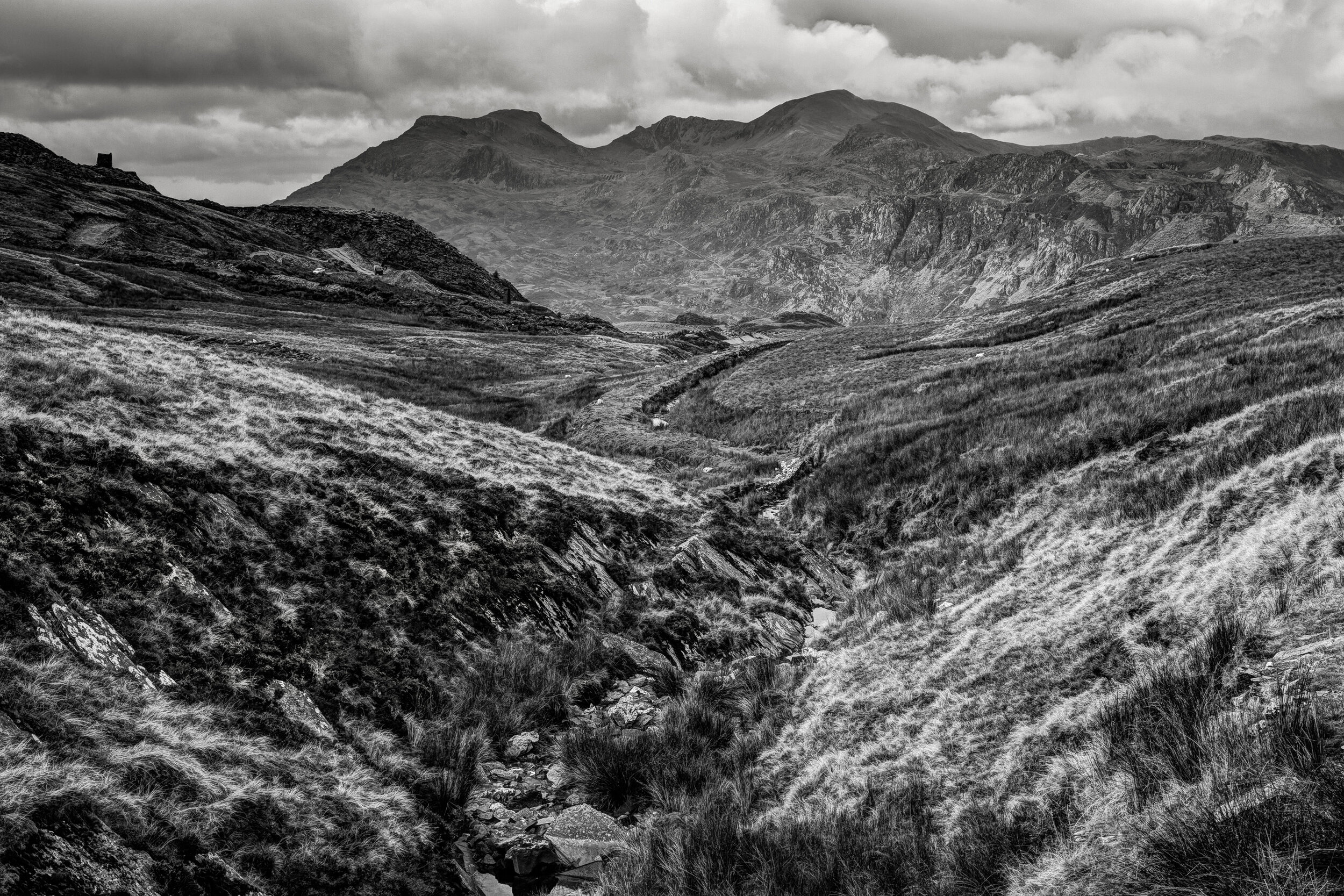 The Moelwyns from the Rhiw Bach Tramway