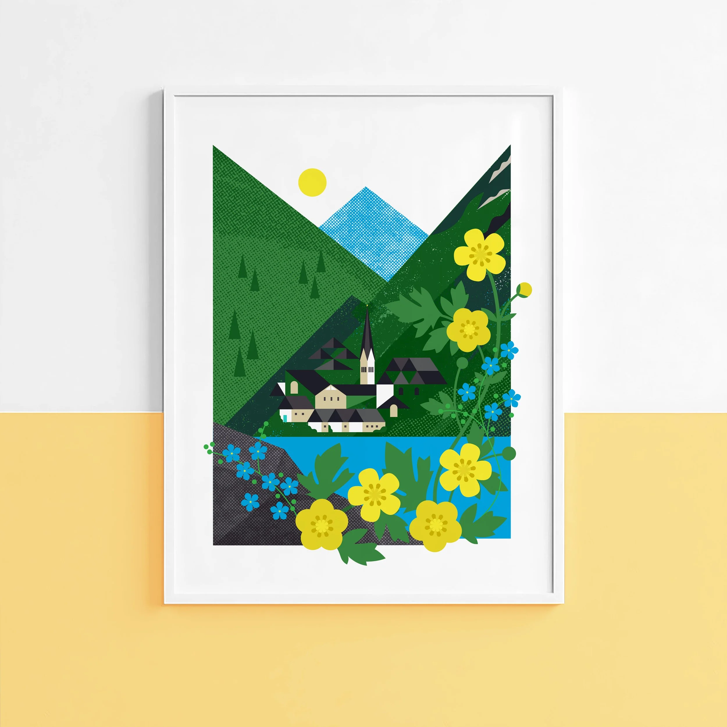 Halstatt Unframed Print