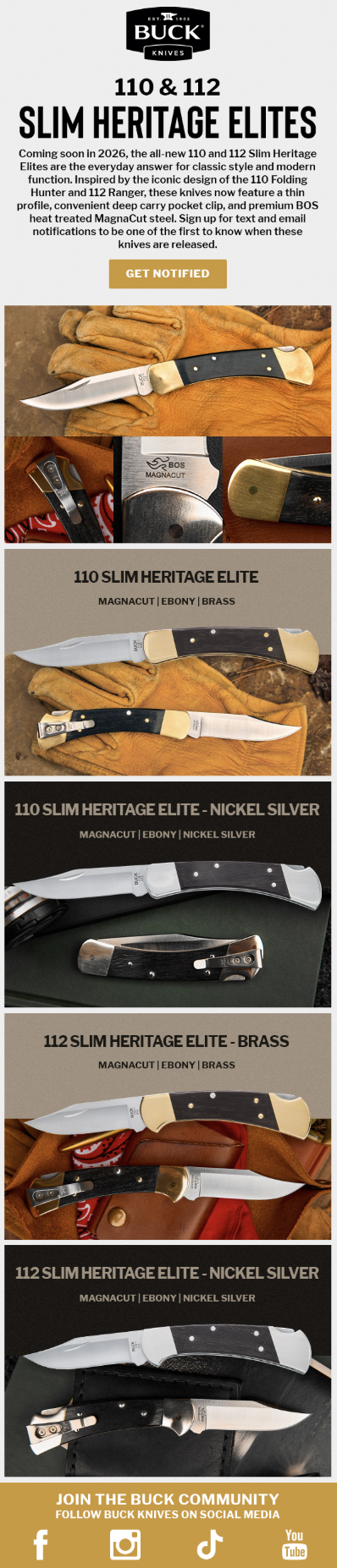 2026 New Product Debut Email Design - Slim Heritage Elites
