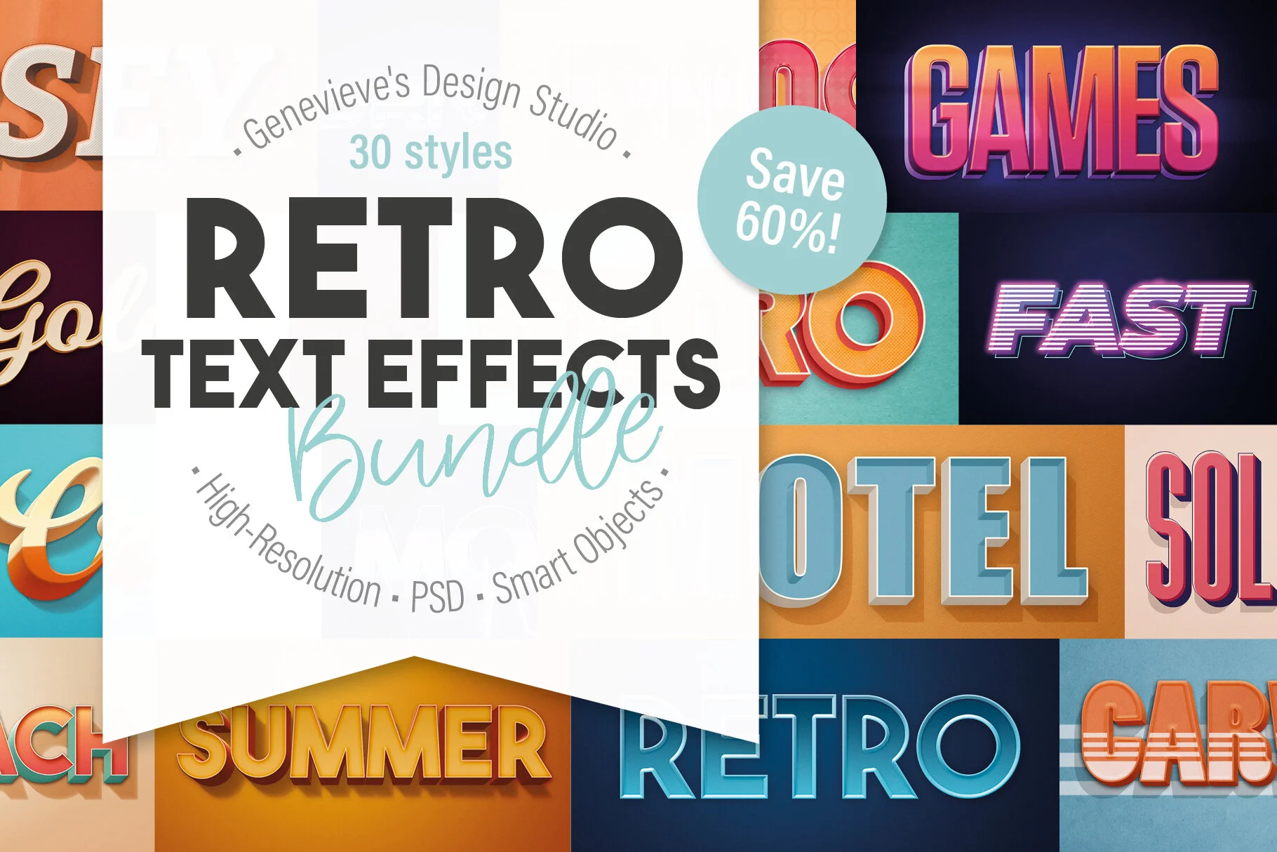 Retro Photoshop Text-Effects - Big Bundle