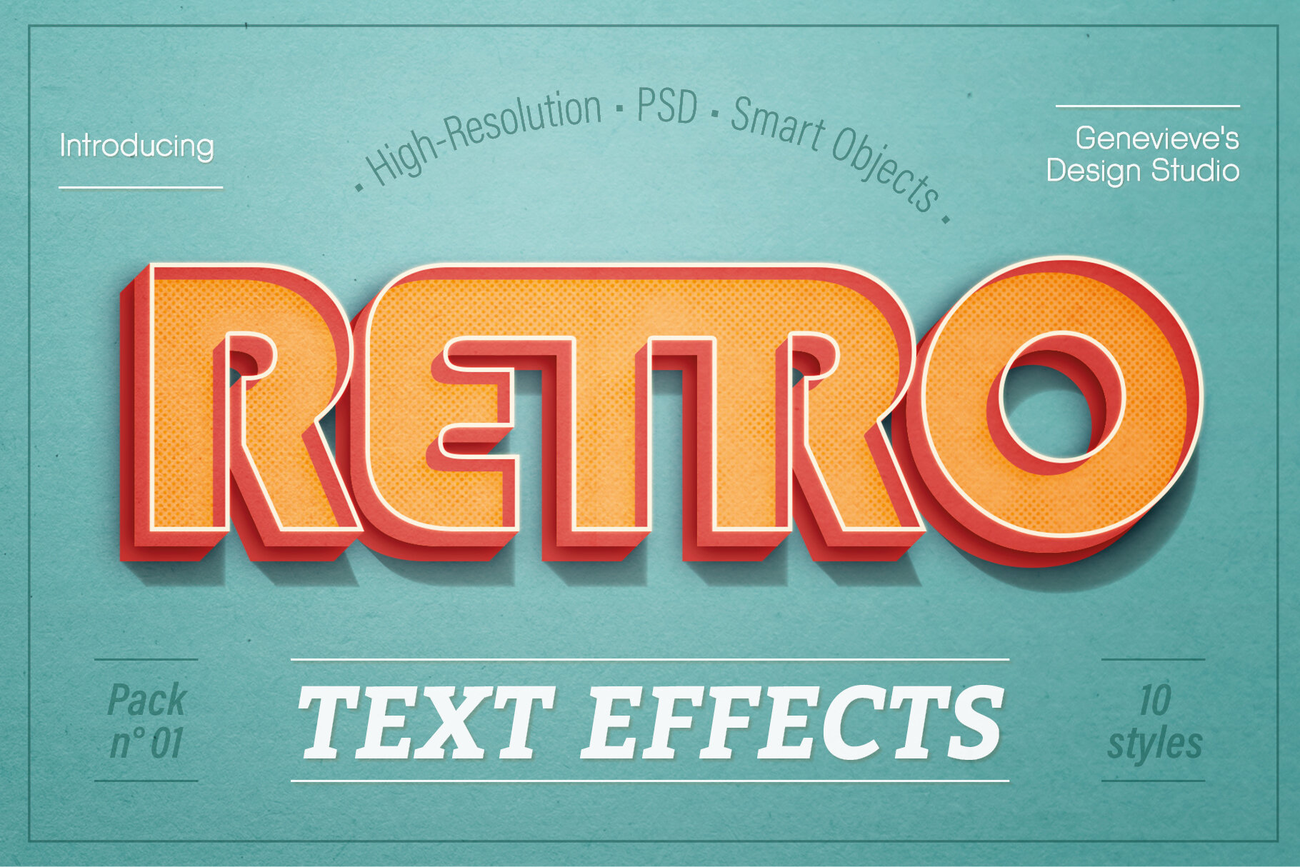 Retro Photoshop Text-Effects | Pack 01