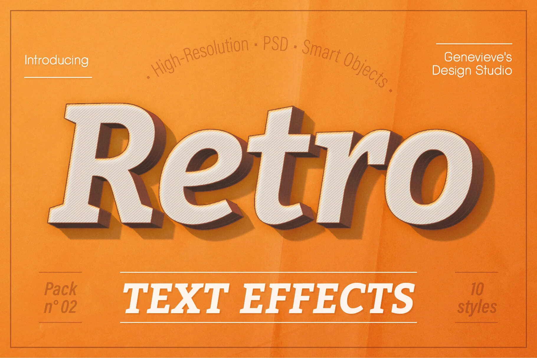Retro Photoshop Text-Effects | Pack 02