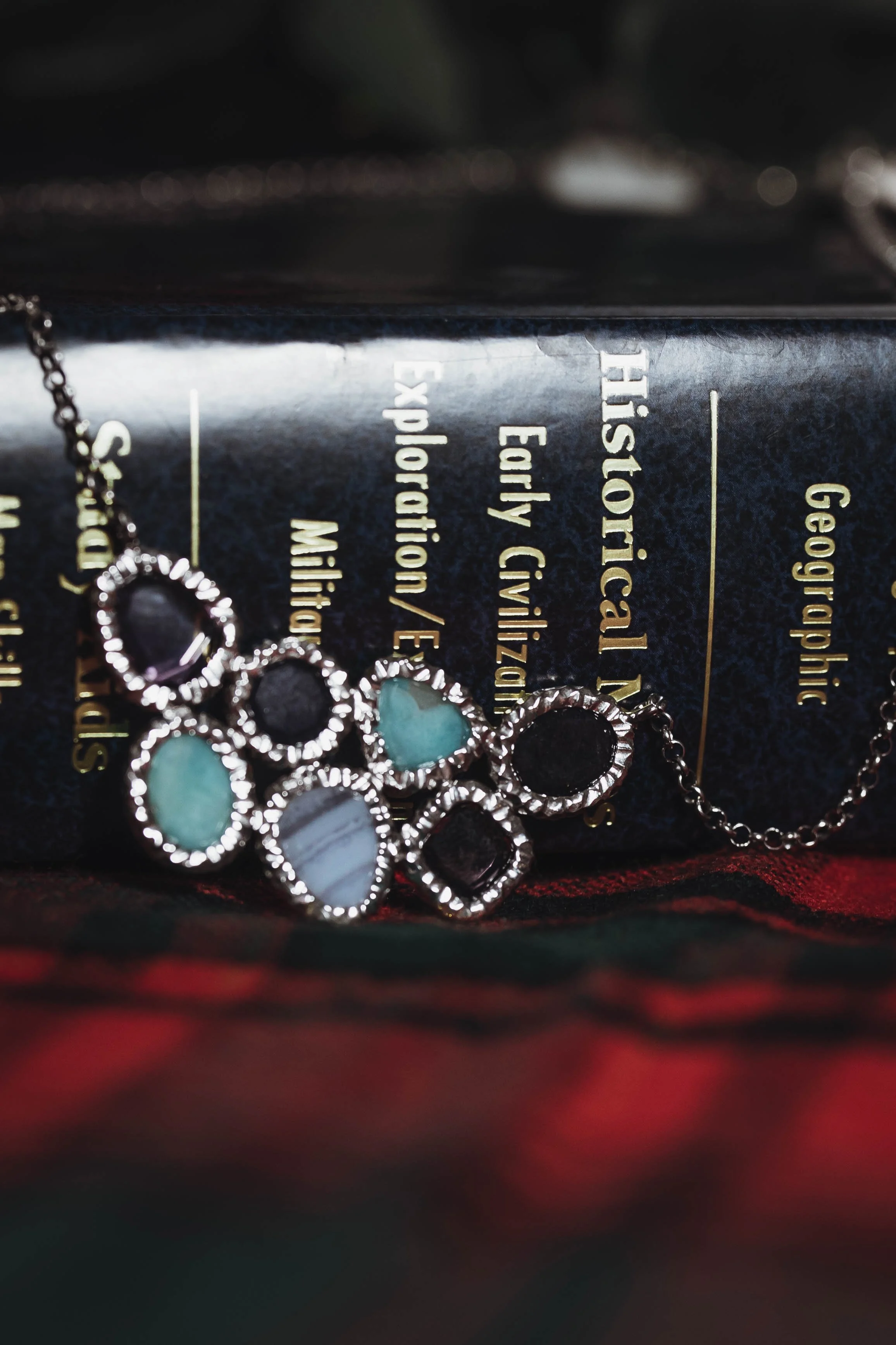 Fancy Quartz Silver Necklace