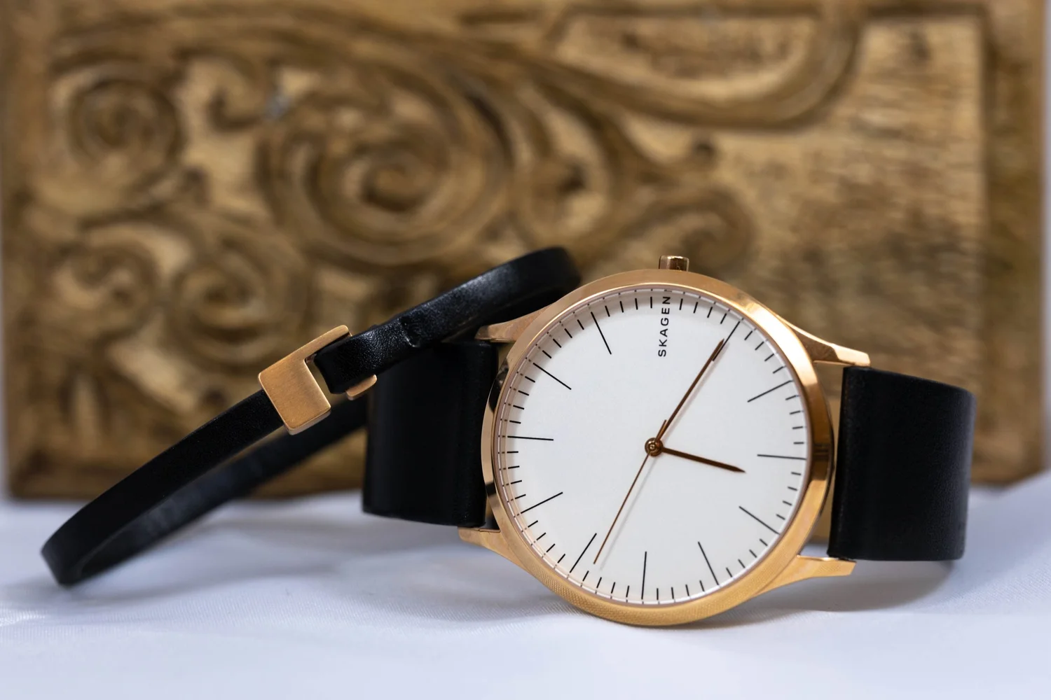 Skagen Watch Leather Bracelet — Austen Jewellers Okotoks