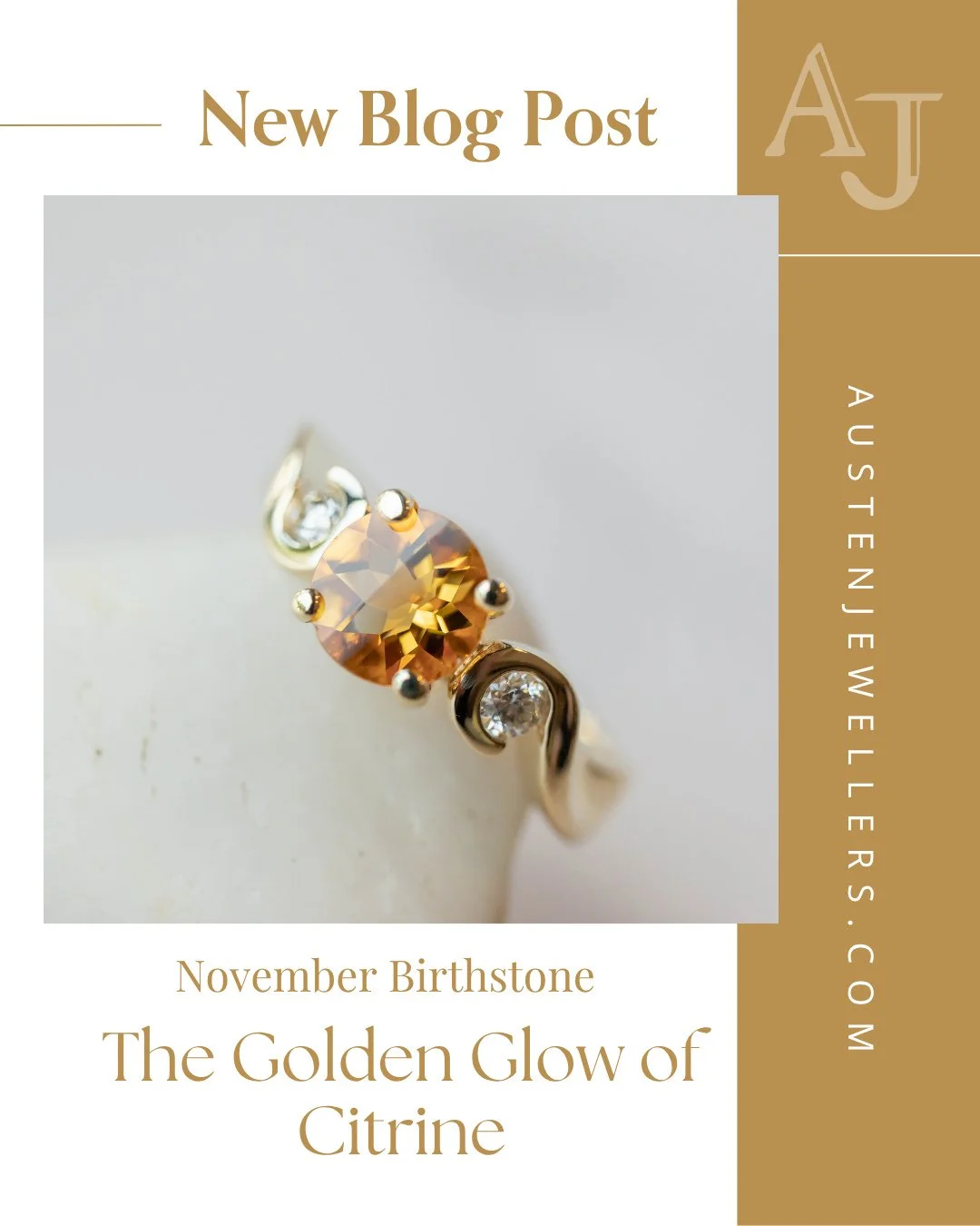 Golden glow, November style 💛✨⁠
This month&rsquo;s birthstone, citrine, shines with warmth, positivity, and a touch of sunshine &mdash; the perfect way to brighten those chilly fall days.⁠
Learn all about its meaning, history, and how to wear and ca