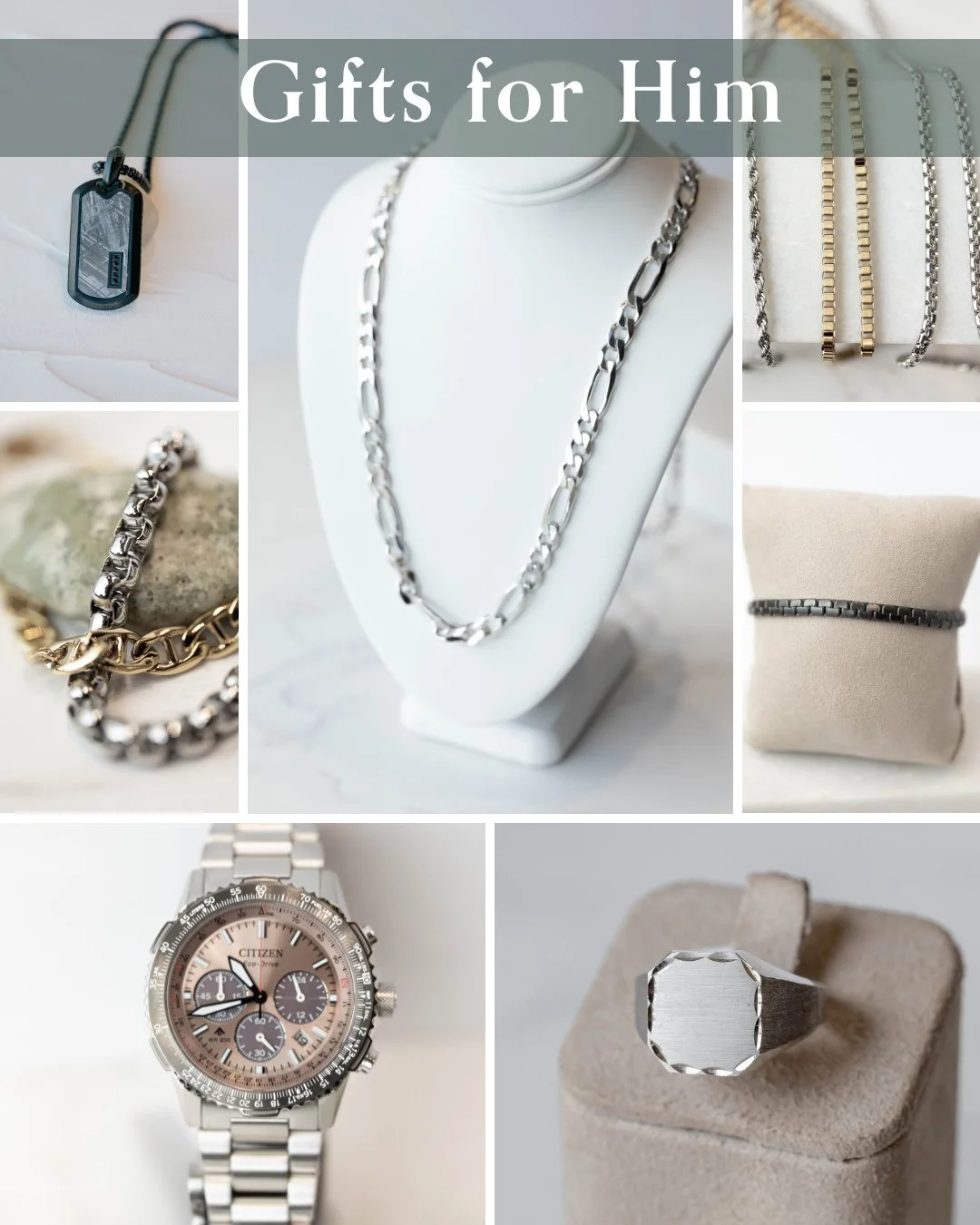 Thoughtful gifts, done right.⁠
Watches, bands, and chains he&rsquo;ll wear every day &mdash; because the best gifts are the ones that last.⁠
⁠
Not sure? We are here to help! 🤍