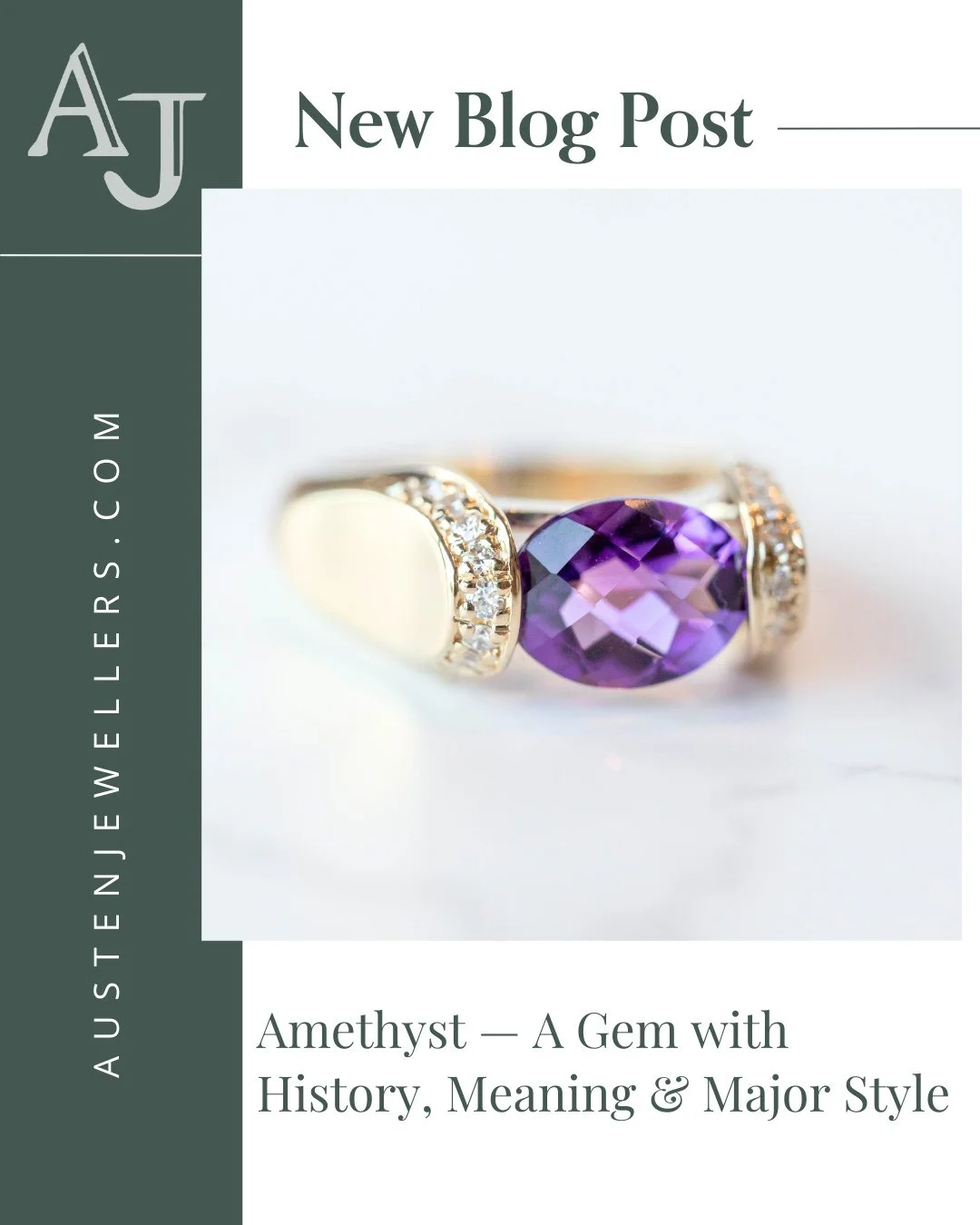 February&rsquo;s birthstone has a beauty all its own ✨⁠
From its rich purple hues to its timeless symbolism, amethyst has been cherished for centuries.⁠
Learn more about this meaningful gemstone on the blog 💜⁠
⁠
#amethyst #februarybirthstone #births