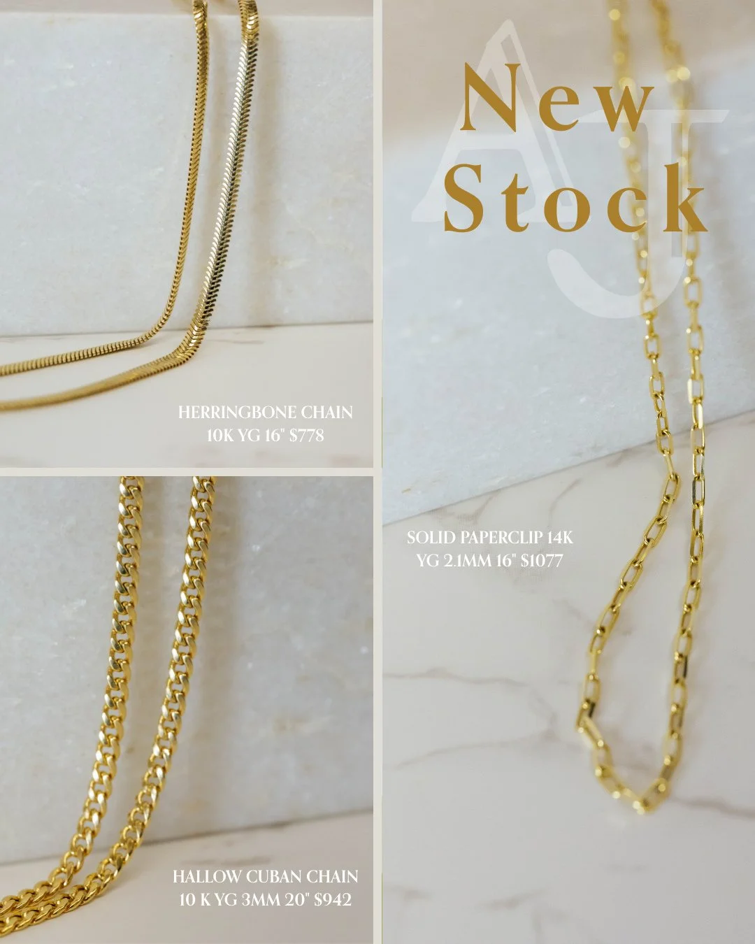 Chain moment ✨⁠
Herringbone, Paperclip or Bold Cuban.⁠
Which one are you picking? 👇