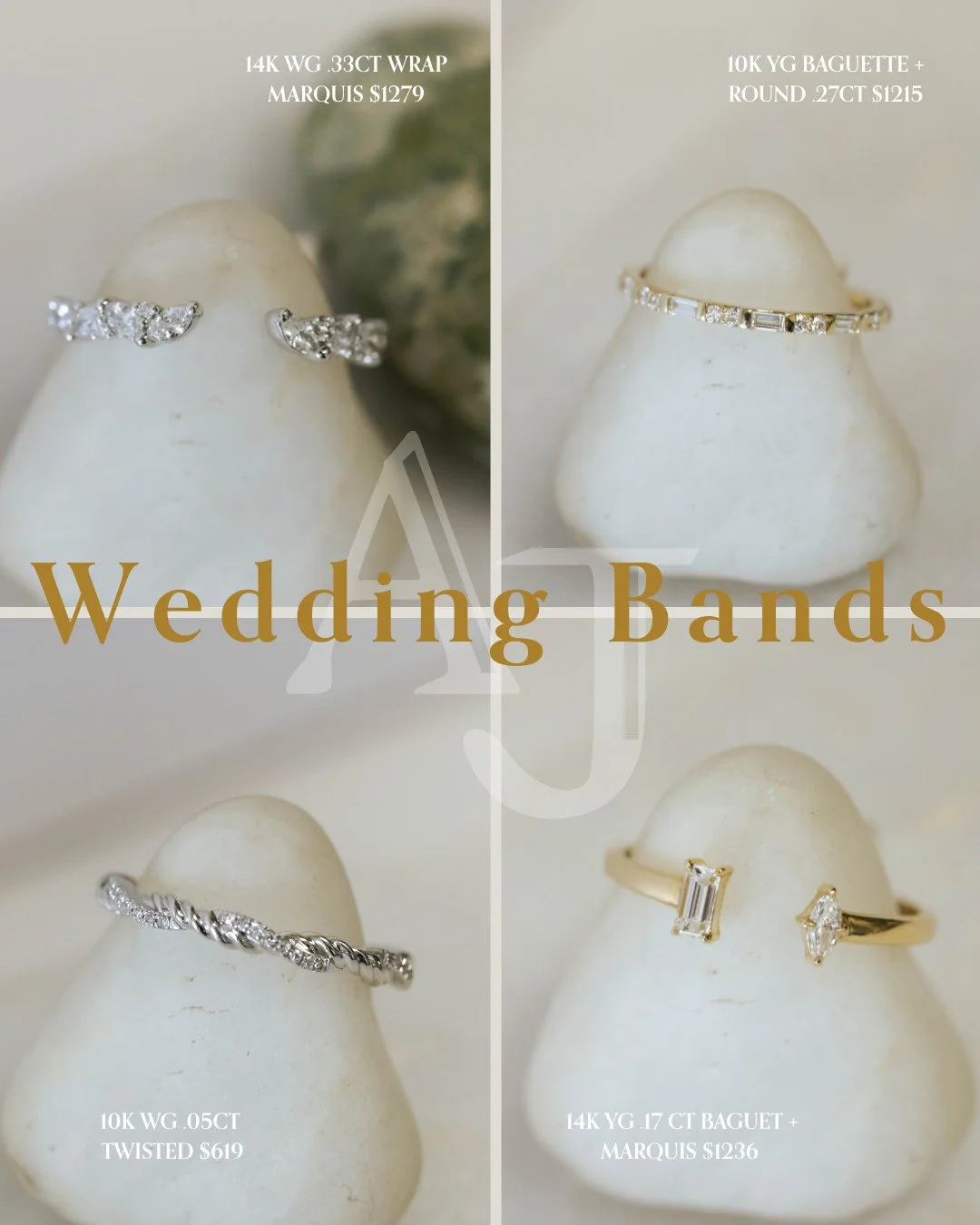 Wedding bands you&rsquo;ll never get tired of 💍⁠
Which one are you choosing?⁠
Tell us in the comments!