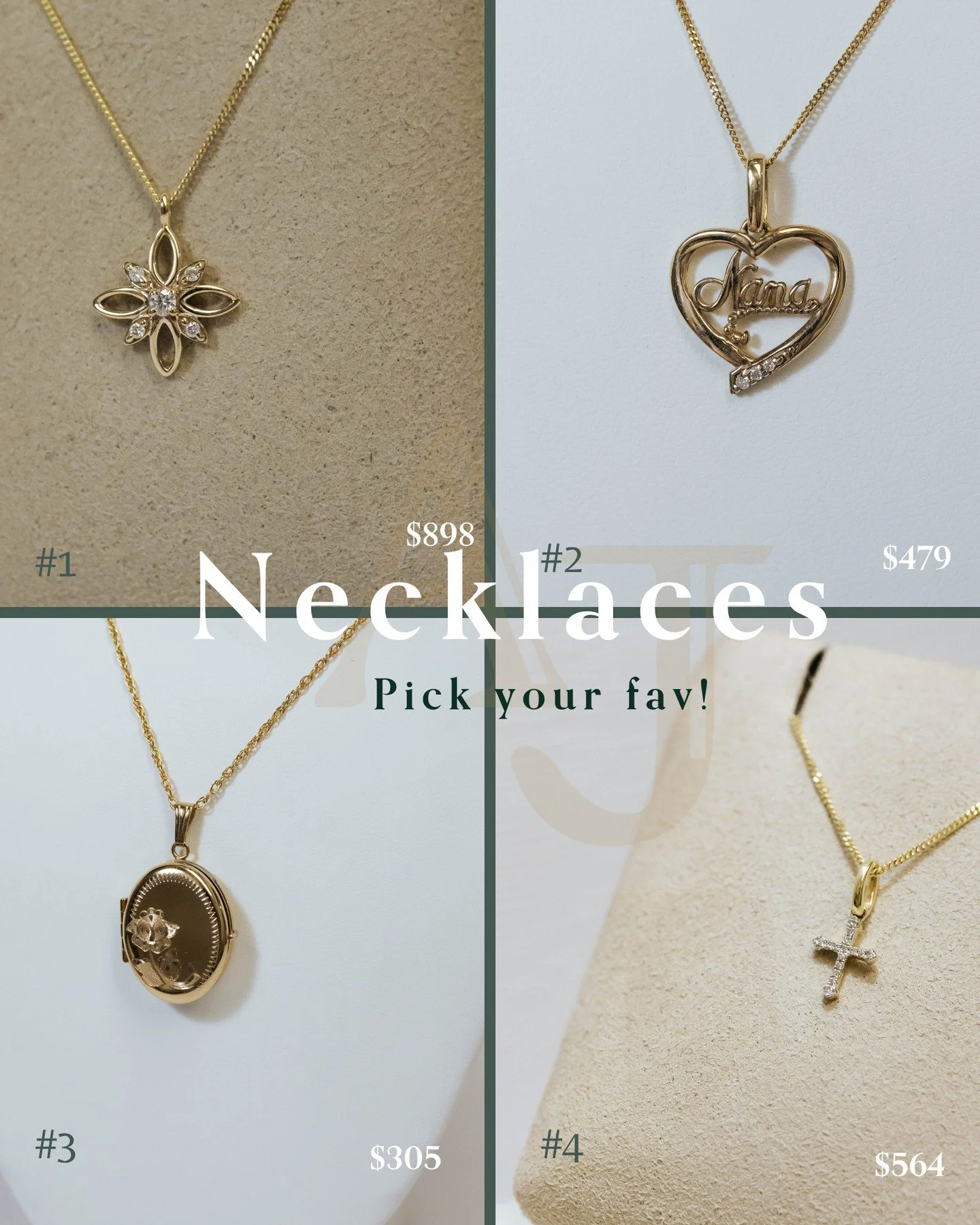 Mother's Day is just around the corner! ⁠
This or that&hellip; Which necklace is mom choosing!?⁠
⁠
1, 2, 3, or 4 👇⁠
⁠
#austenjewellers #okotoks #thisorthat #necklaces