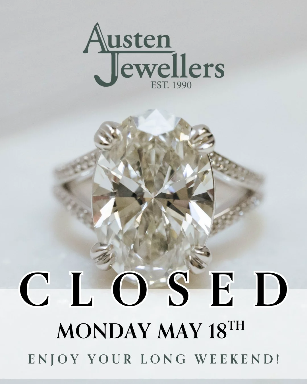 We are closed May 18th for the May Long Weekend!⁠
Enjoy your time, soak up the sunshine, and we&rsquo;ll see you back in-store Tuesday, May 19th ⁠
⁠
#okotoks #shoplocalokotoks #maylongweekend #longweekendvibes