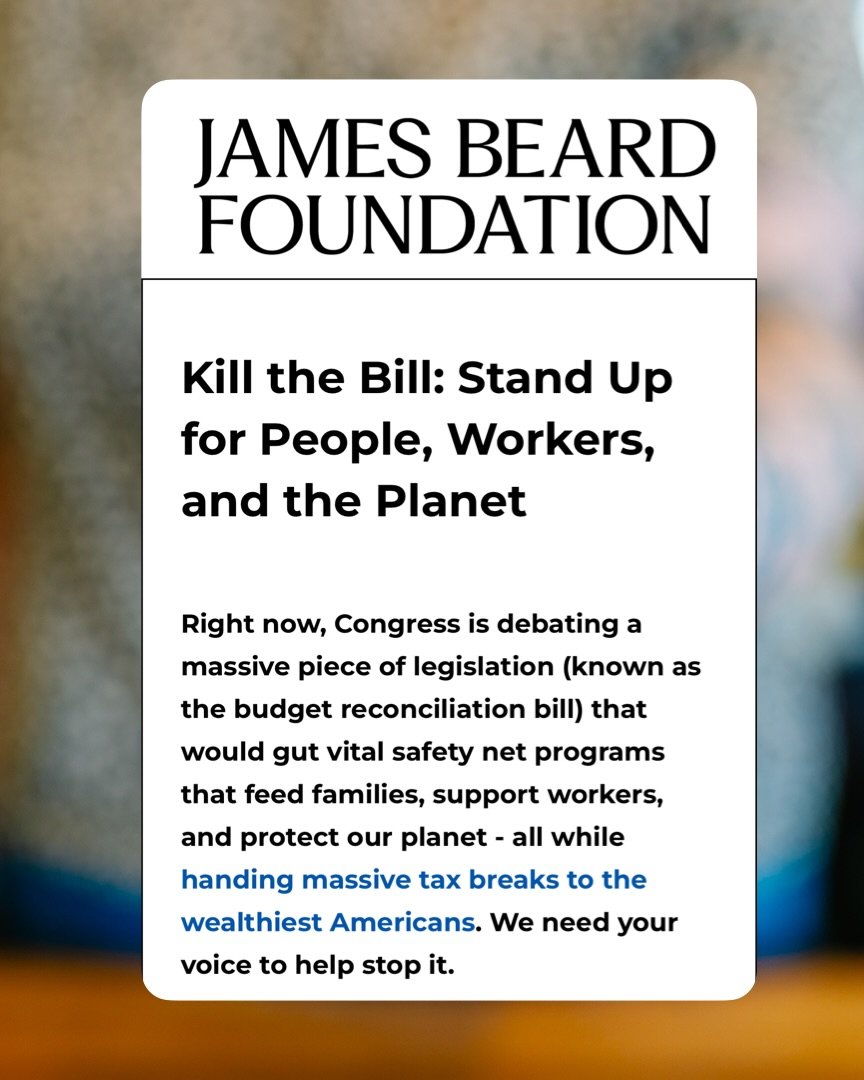 Food is Political!!! Please help us spread the word on how damaging this new bill could be to our communities! 

1. Rollback of sustainability practices that help reduce climate change 
2. Cutting SNAP benefits for families which in term affects rest