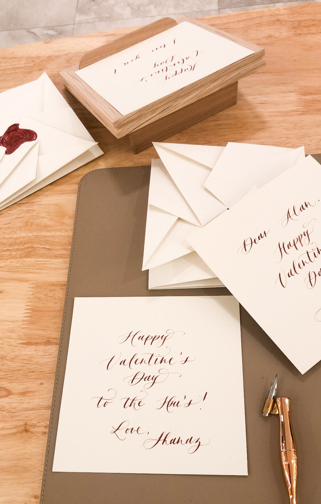 Valentine's Day Calligraphy for Loro Piana