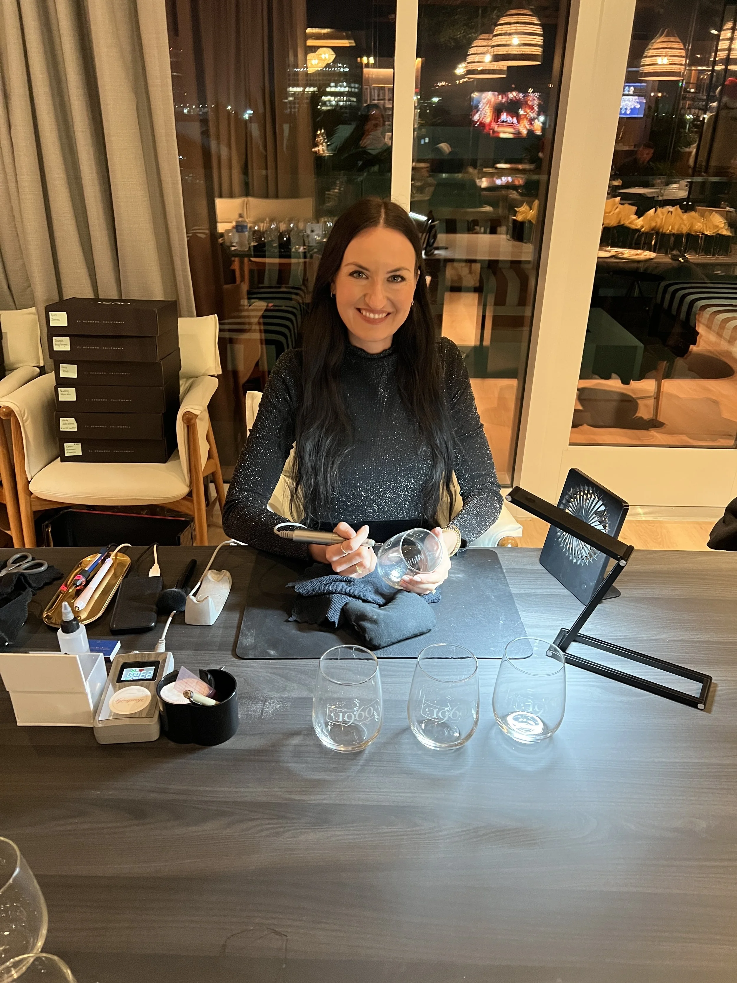 Live Engraving for Brand Events: A Custom Experience with the Los Angeles Chargers