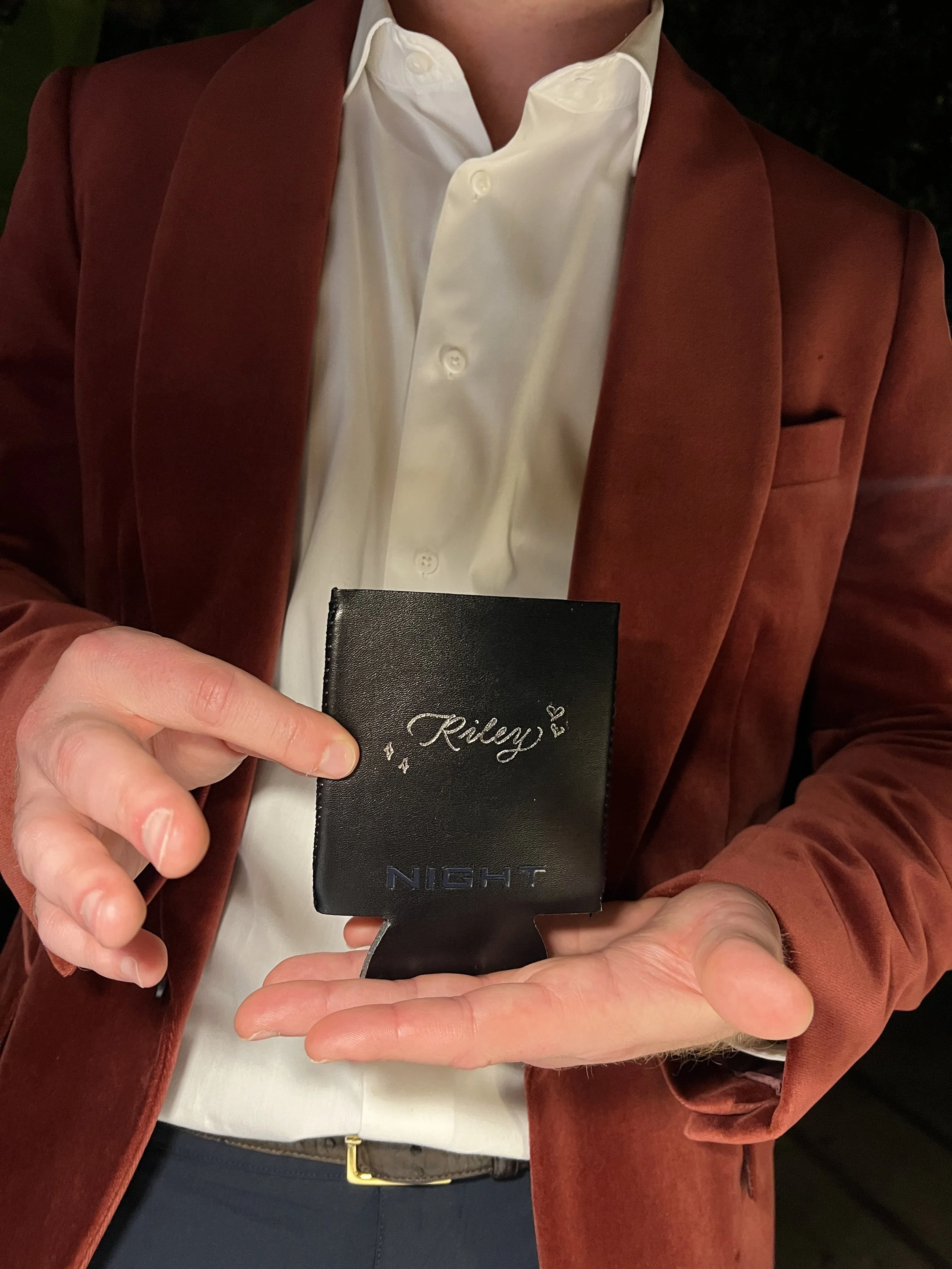 Custom Heat Foiled Luggage Tags for a Corporate Holiday Party