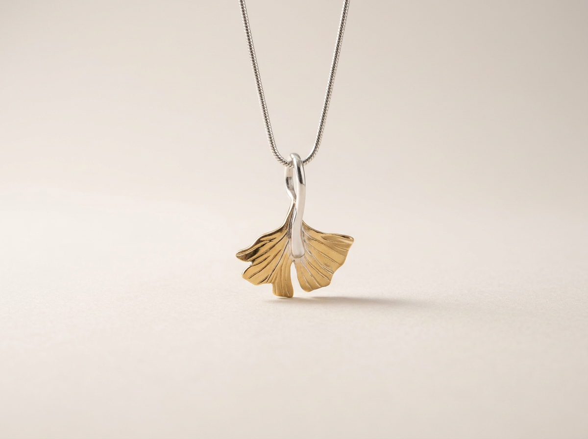 Brass Ginkgo leaf
