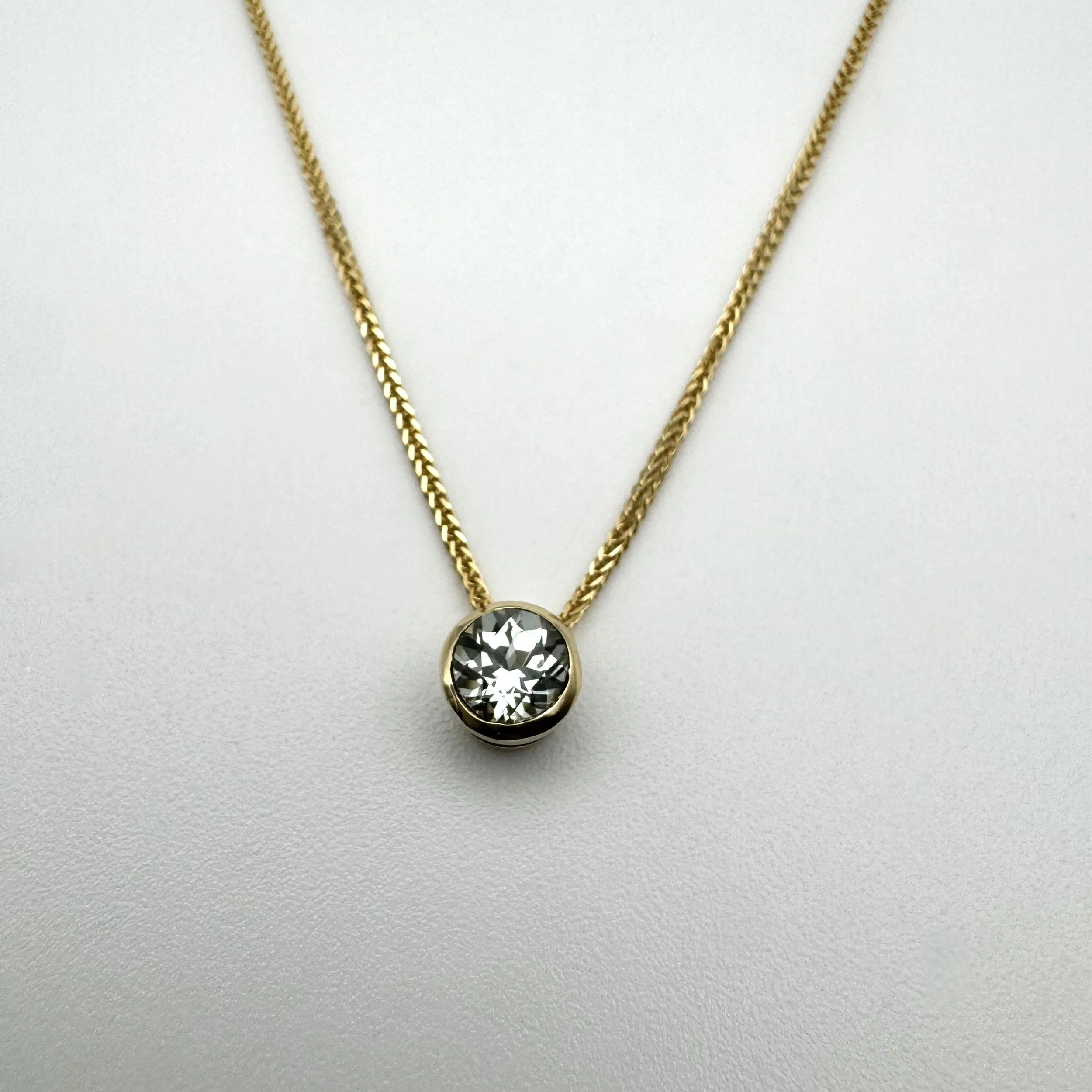 Sapphire slide pendant