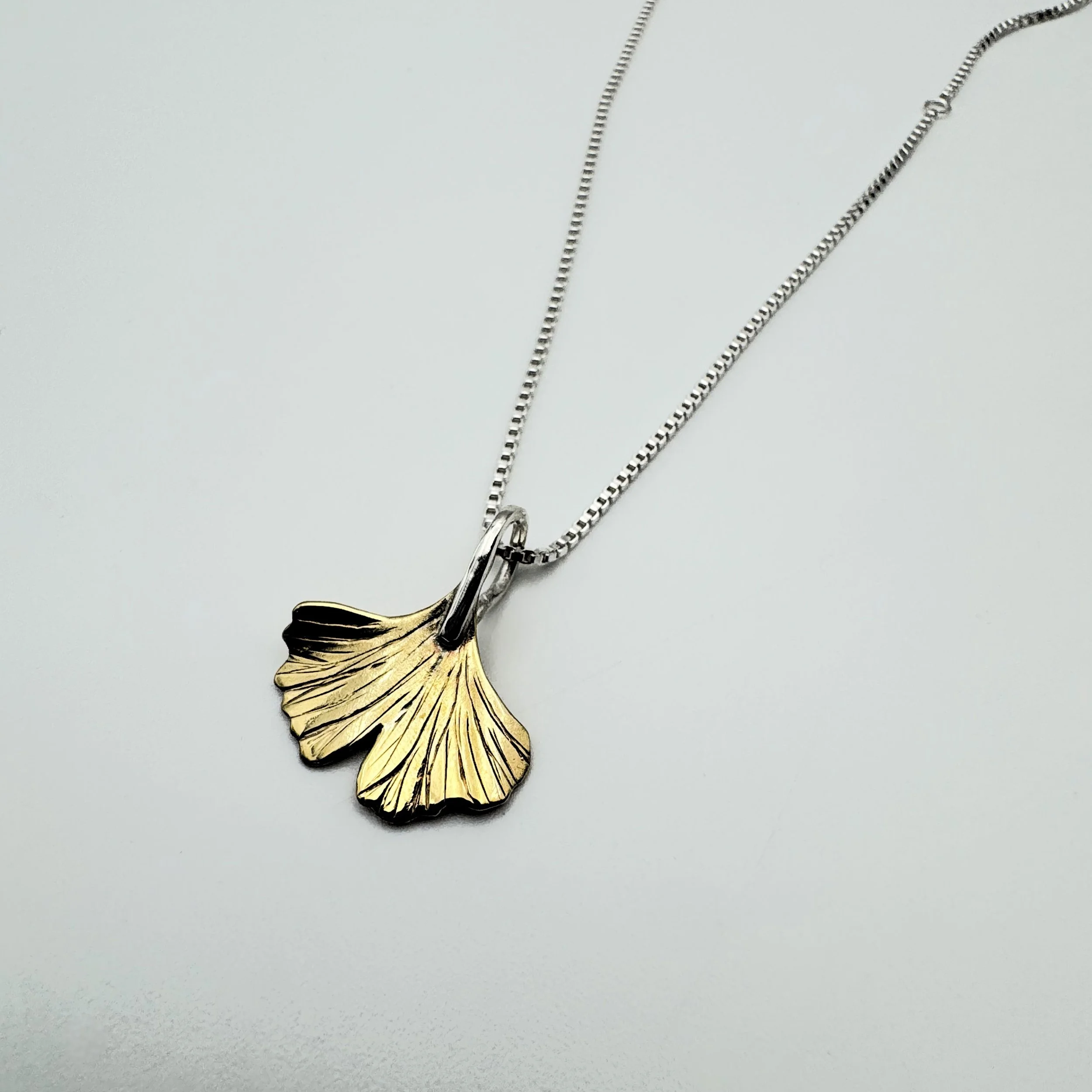 Brass Ginkgo leaf