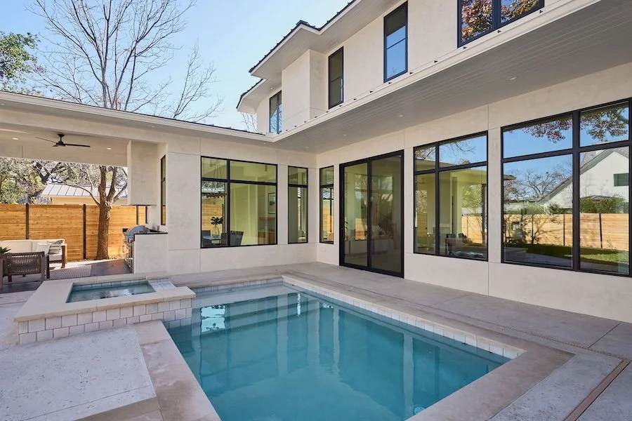 Custom Home Builder in Zilker pool