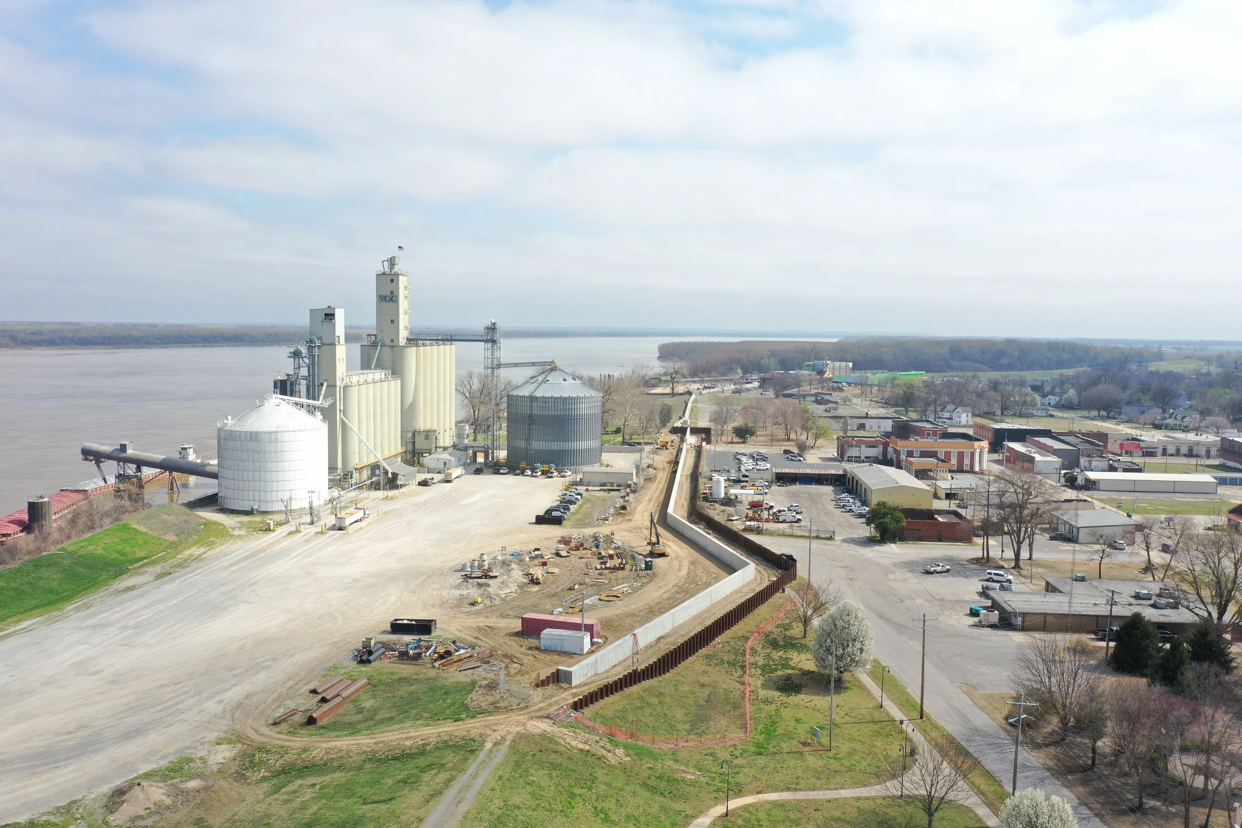 US Army Corps of Engineers Mississippi River Floodwall Project - Caruthersville, MO