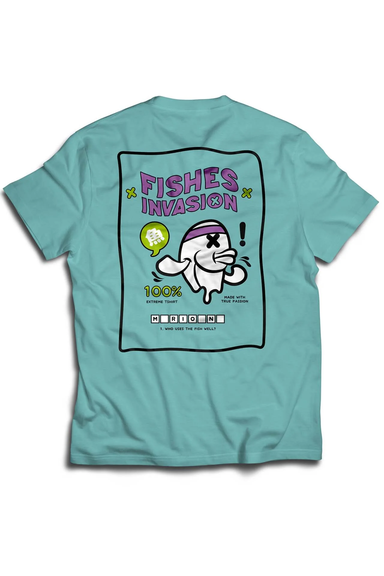 TRUEPASSION T SHIRT - Truepassion Merio Fishes Invasion T Shirt - View 2 Detail