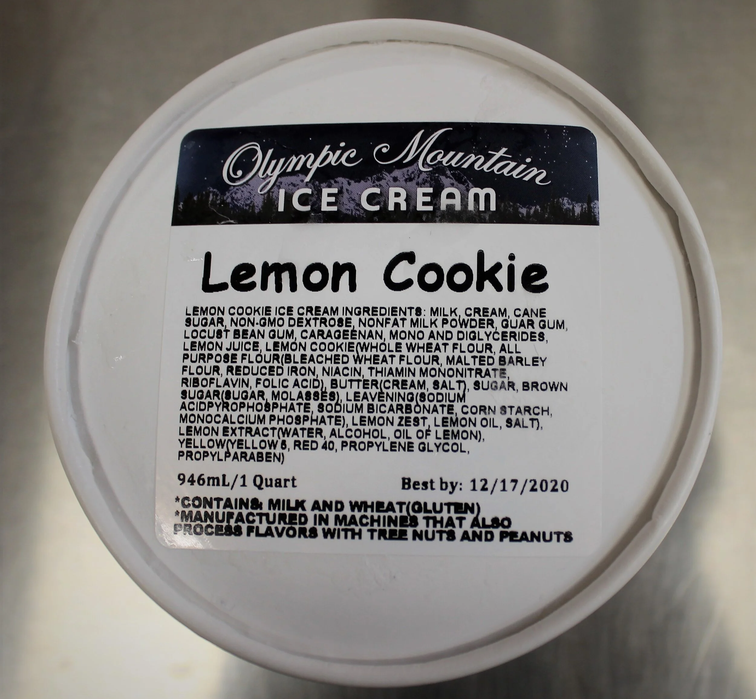 Olympic Mountain Ice Cream (Quarts) **AVAILABLE FOR LOCAL PICK UP ONLY