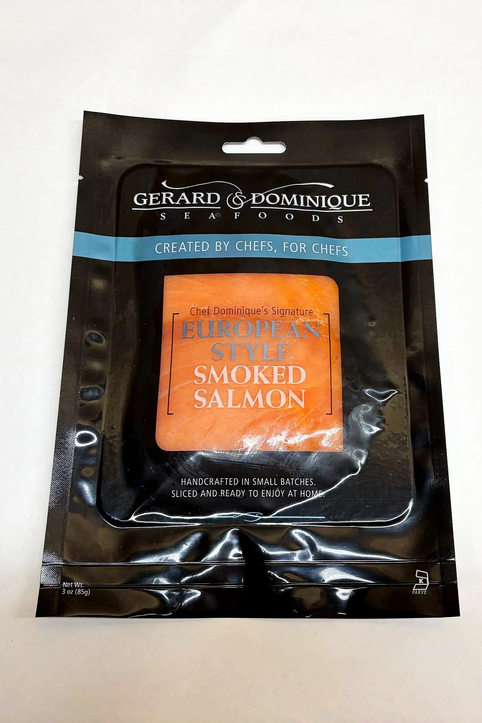 [CLOSEOUT!] European-Style Smoked Atlantic Salmon, Cold Smoke, 3 oz