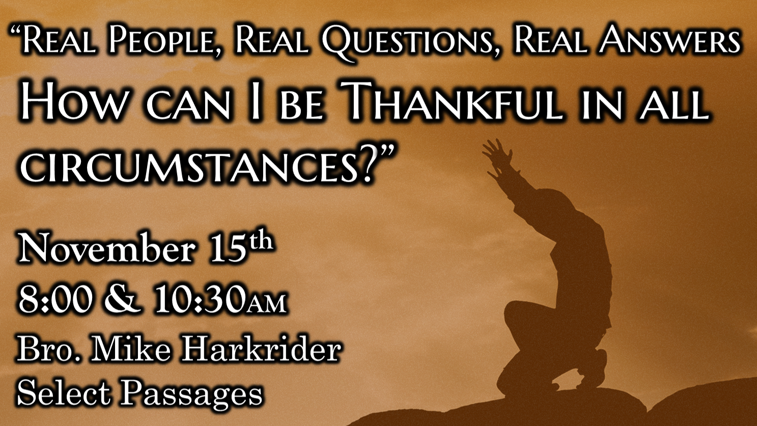 How can I be Thankful in all Circumstances?