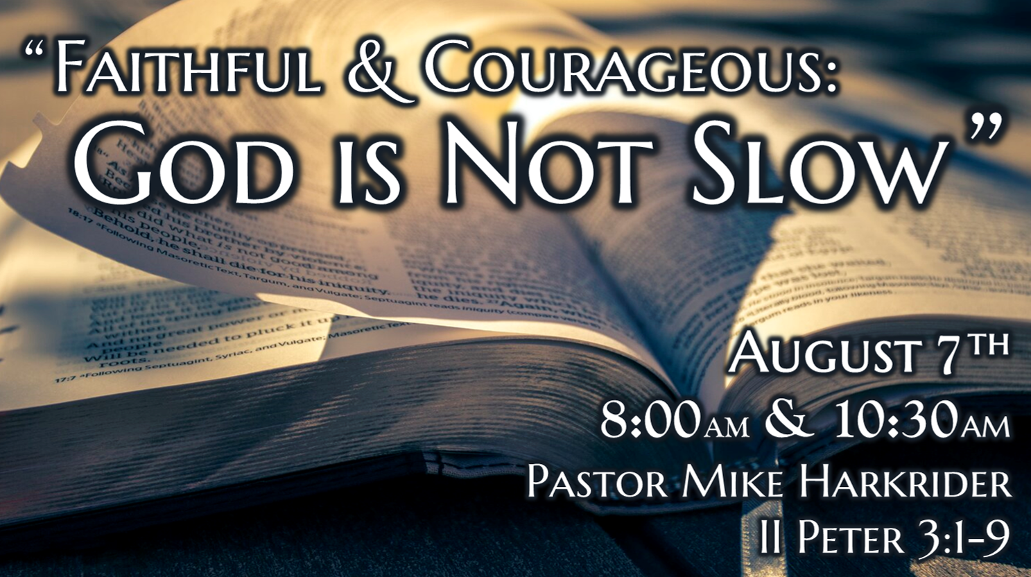 God is Not Slow