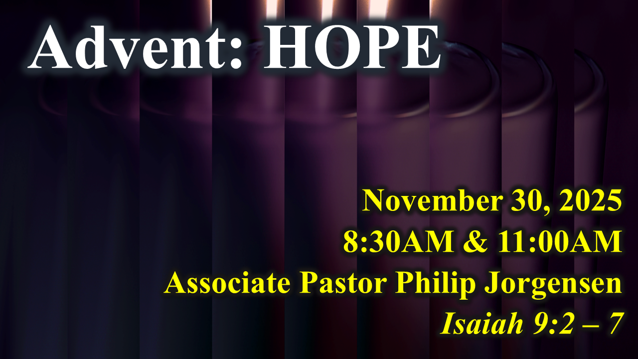 Advent:  Hope