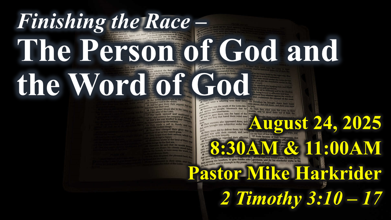 The Person of God and the Word of God