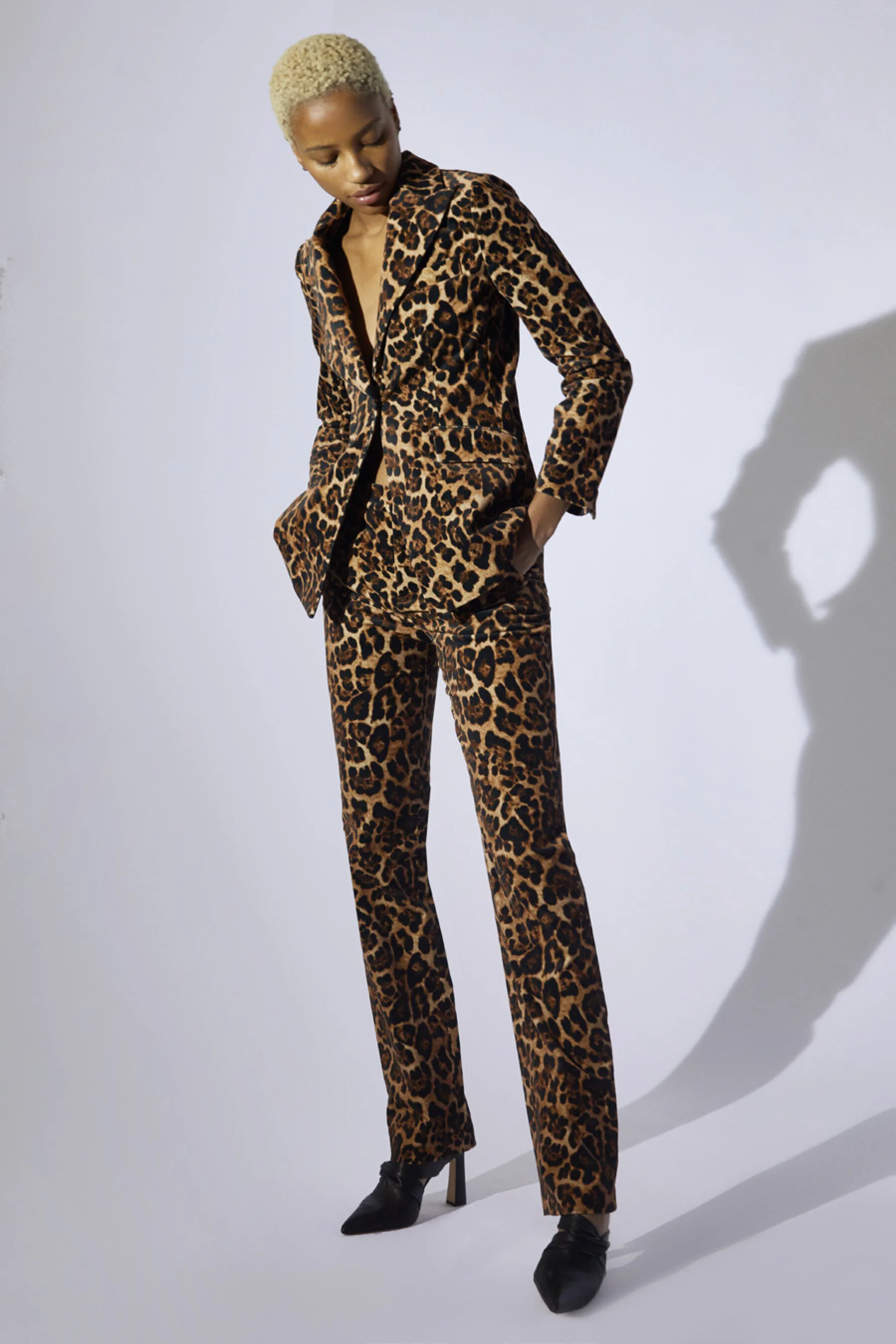 Leopard printed suit for Fall 2020 Collection
