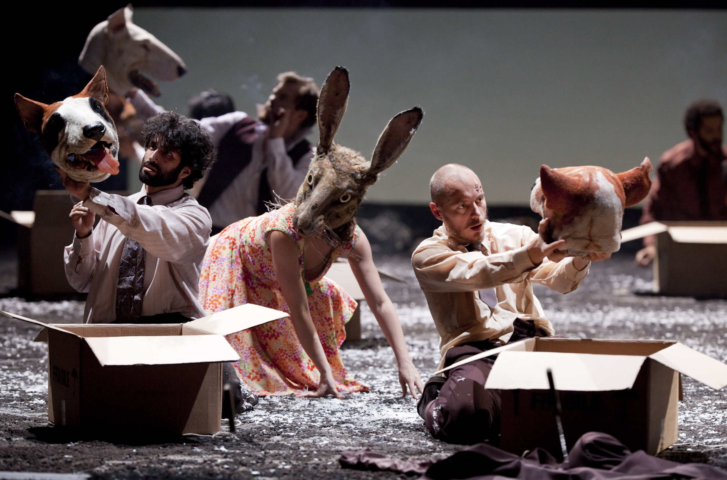 Rite of Spring. 2009 Laurence Olivier nomination for dance. Produced by English National Opera and Fabulous Beast Dance Theatre. Performed at London Coliseum. Director and Choreographer Michael Keegan-Dolan with Lighting by Adam Silverman and Design