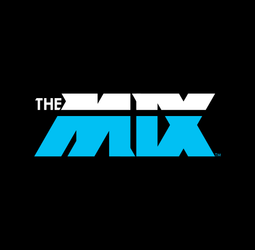 The logo of The MX, featuring stylized text 'The MX' in white and blue on a black background.
