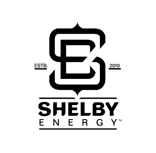 Shelby Energy logo featuring a stylized letter 'S' with 'ESTB. 2019' and 'Shelby Energy' text.
