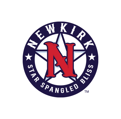 Newkirk logo with a red letter N inside a compass design, surrounded by the words 'Newkirk' and 'Star Spangled Bliss.'