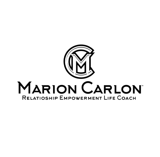 Logo for Marion Carlon with the text "Relationship Empowerment Life Coach".