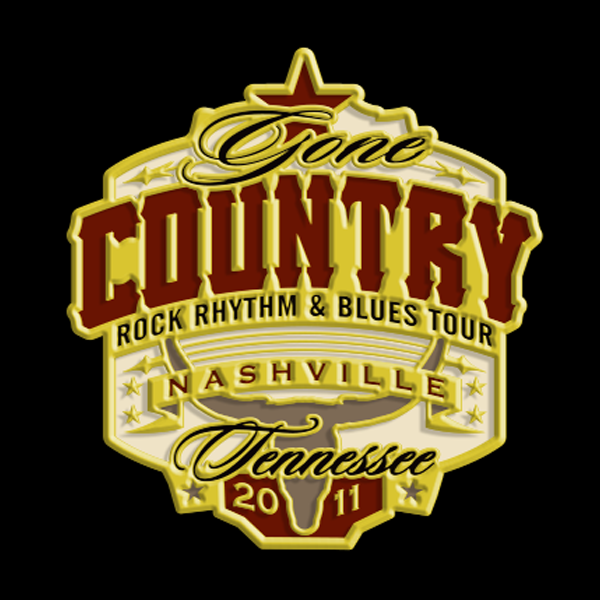 Logo for the Gone Country Rock Rhythm & Blues Tour 2011 in Nashville, Tennessee.