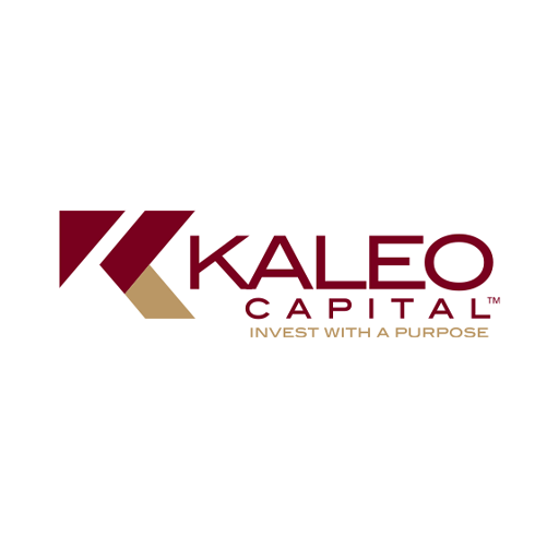 Kaleo Capital logo with a stylized 'K' and the tagline 'Invest with a Purpose'