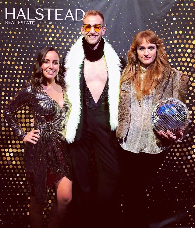 Last year&rsquo;s holiday party was incredible! #Halstead celebrated with a #Studio54 theme, &amp; our team was all over it! This pic was taken on the #stepandrepeat just before we took over the dance floor
&bull;
#nyrealestate #kellerteamnyc #disco 