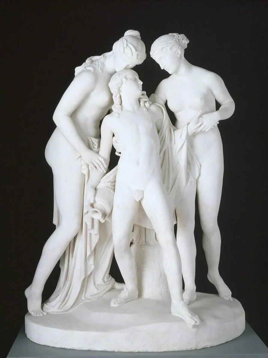 Fig.1) John Gibson (1790 – 1866), Hylas Surprised by the Naiades (1827 - 1837),
Marble, Tate, UK (N01746)