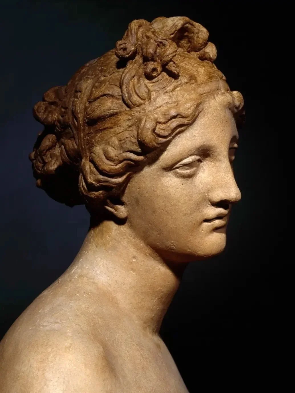 Fig. 5) John Gibson (1790 - 1866), Venus, c. 1850s, plaster. Royal Academy of Art, London