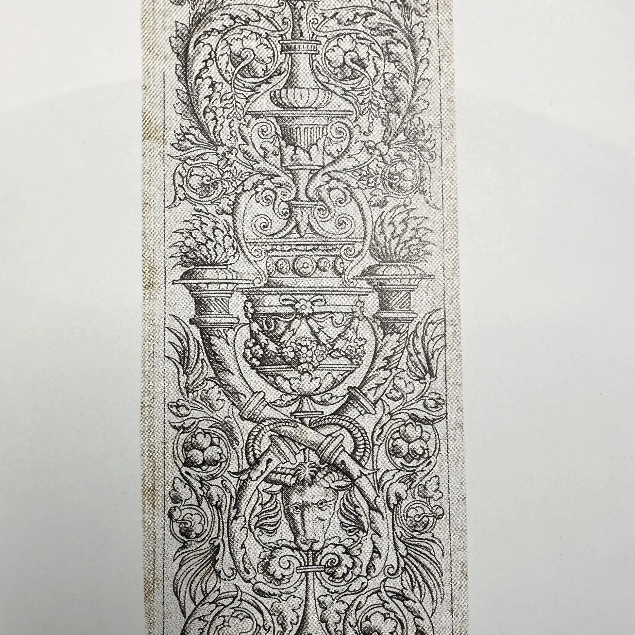 Giovanni Pietro Birago (c.1440 - after 1513), Design for a candelabrum with siren and minstrel putti, engraving. Musei Civici, Brescia