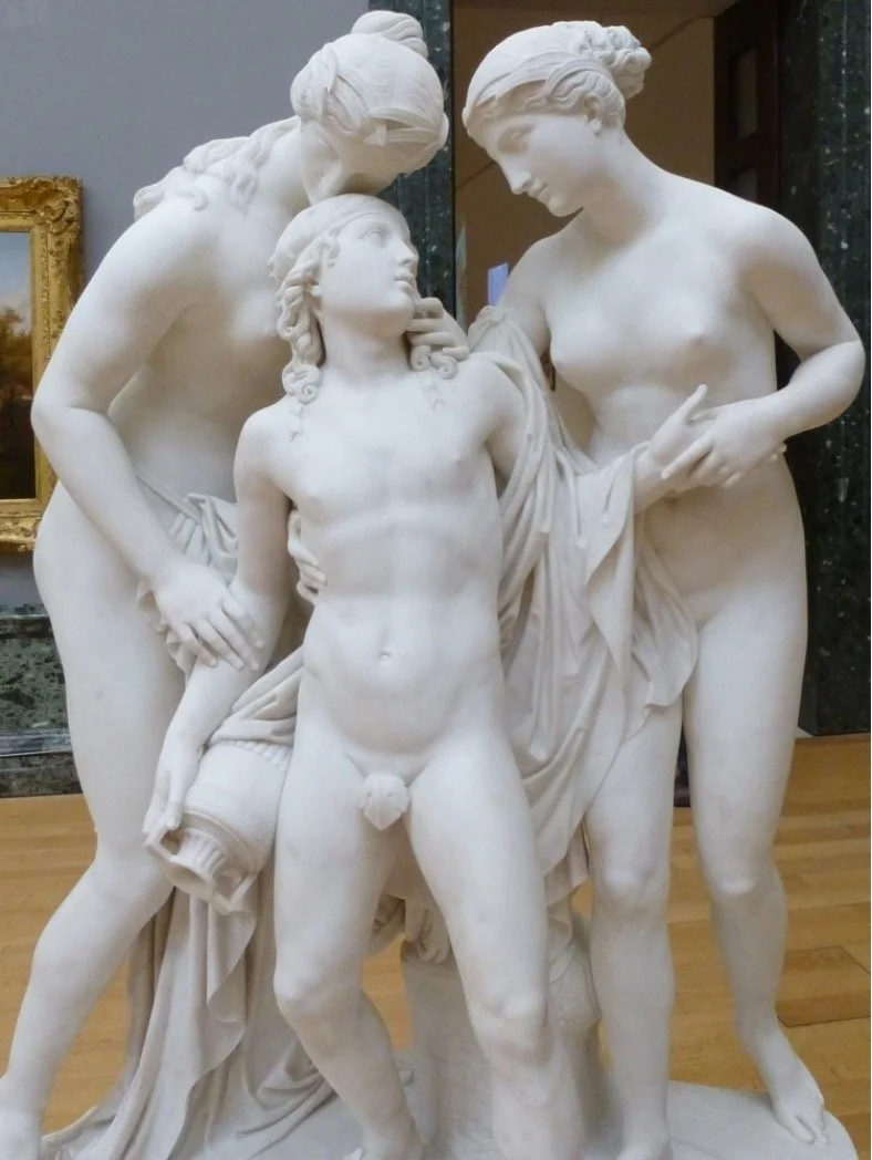 Fig.1a) John Gibson (1790 – 1866), Hylas Surprised by the Naiades (1827 - 1837), Marble, Tate, UK (N01746)